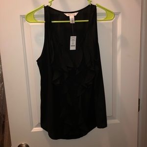 White House Black Market Black Sleeveless Blouse